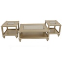 طاولة وسط + 2 جانبيات نيو كلاسيك Queen