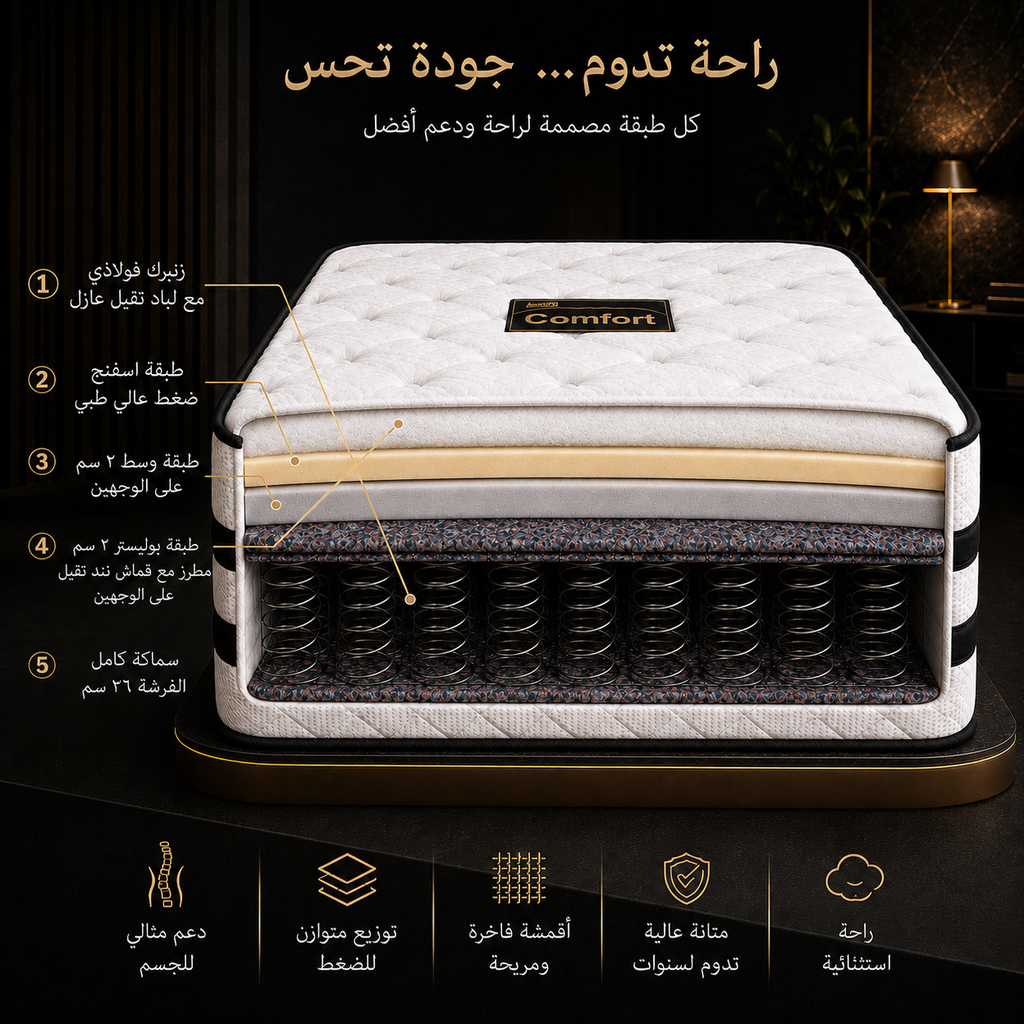 فرشة COMFORT 200*180