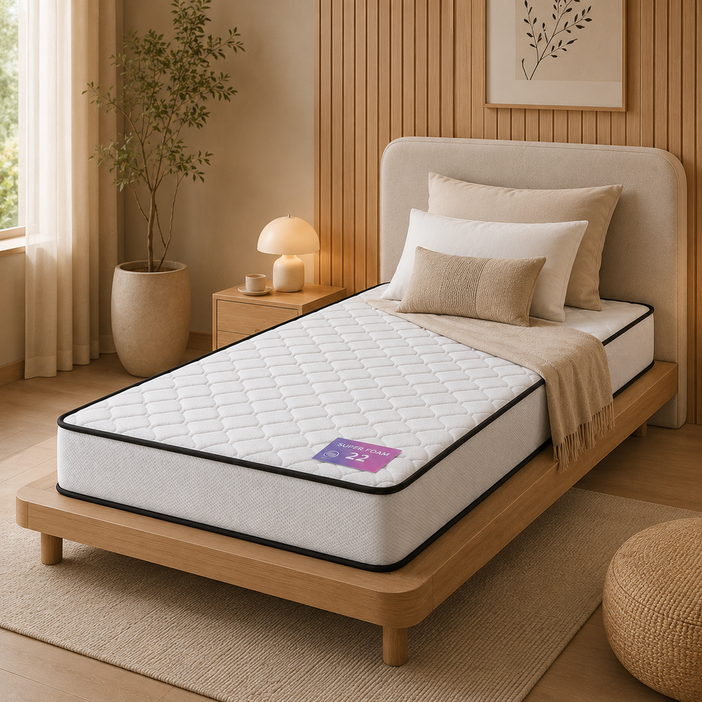 فرشة  100*190 ارتفاع 22  SUPER FOAM