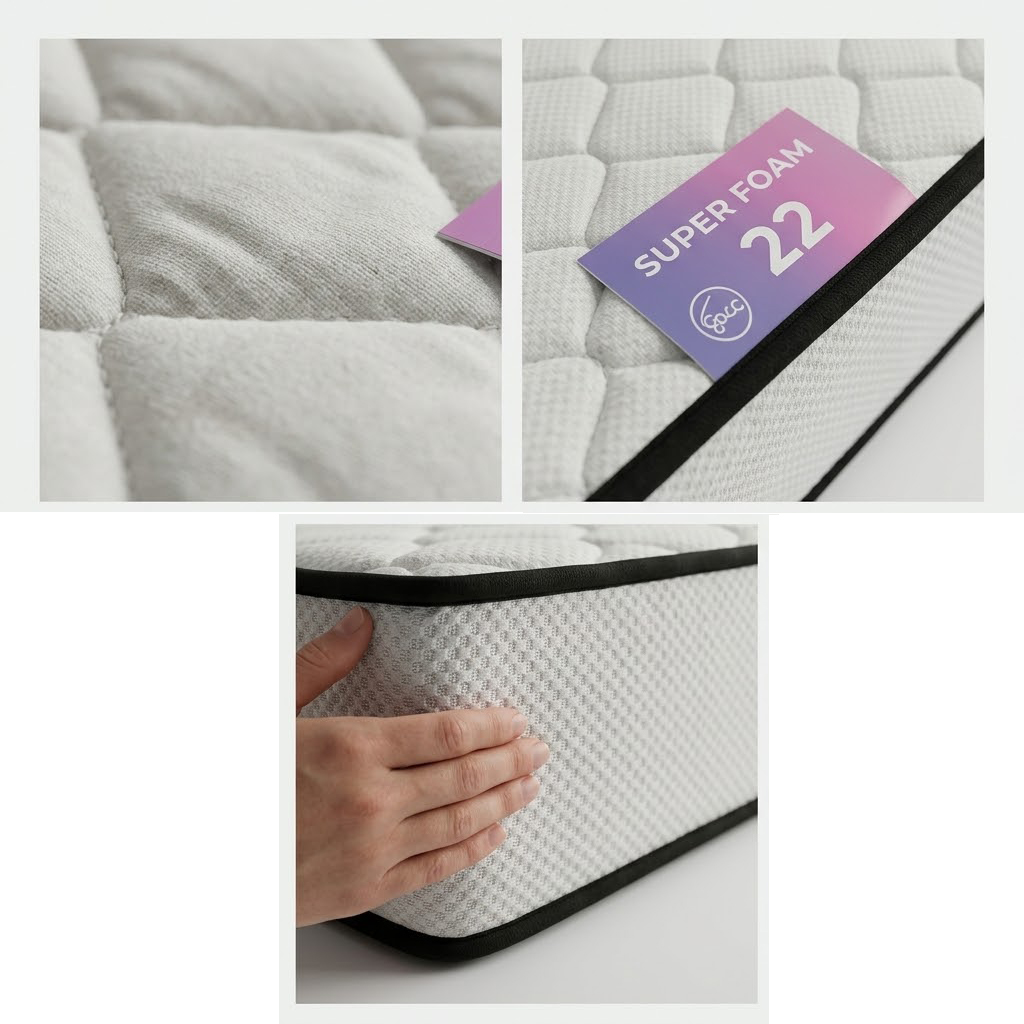 فرشة 120*200 ارتفاع 22  FOAM SUPER