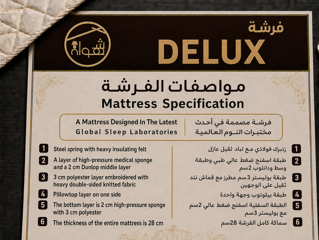 فرشة DELUX 200*180