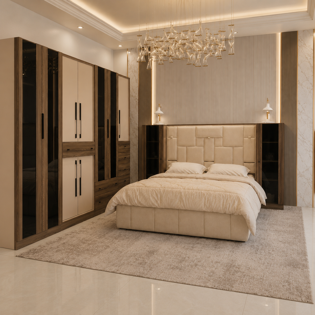 نوم ماستر TROVE (BEDSET +خزانة)
