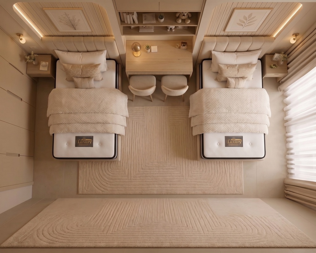 فرشة مفرد ونصف120*200 LUXURY