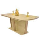 غرفة سفرة كلاسيك CAVE NEW  (فضية + دلسوار + طاولة 8 كراسي)