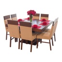 سفرة GALAXY PLUS مربع (دلسوار + طاولة 8 كراسي)