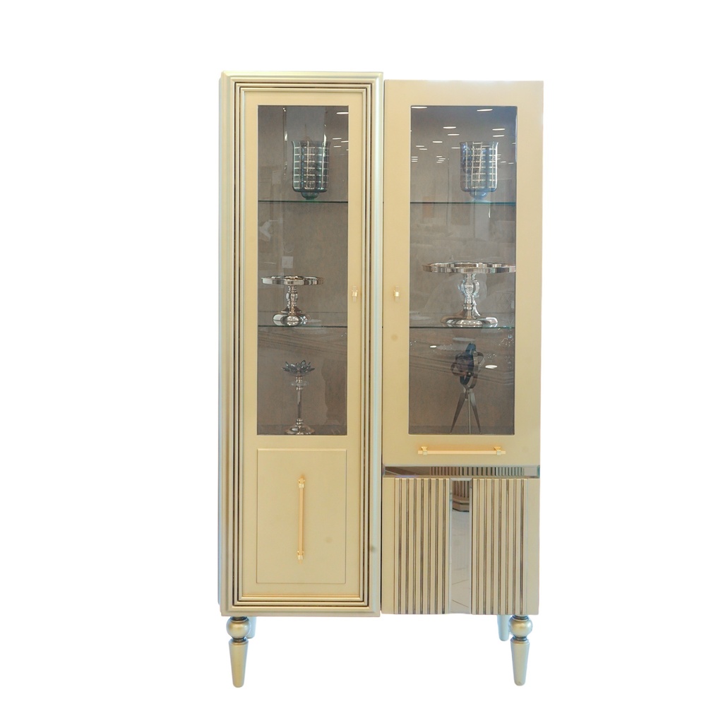 سفرة NILUVER (فضية + دلسوار + طاولة 8 كراسي)