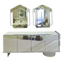 سفرة نيو كلاسيك DESIGN (فضية + دلسوار + 8كراسي)