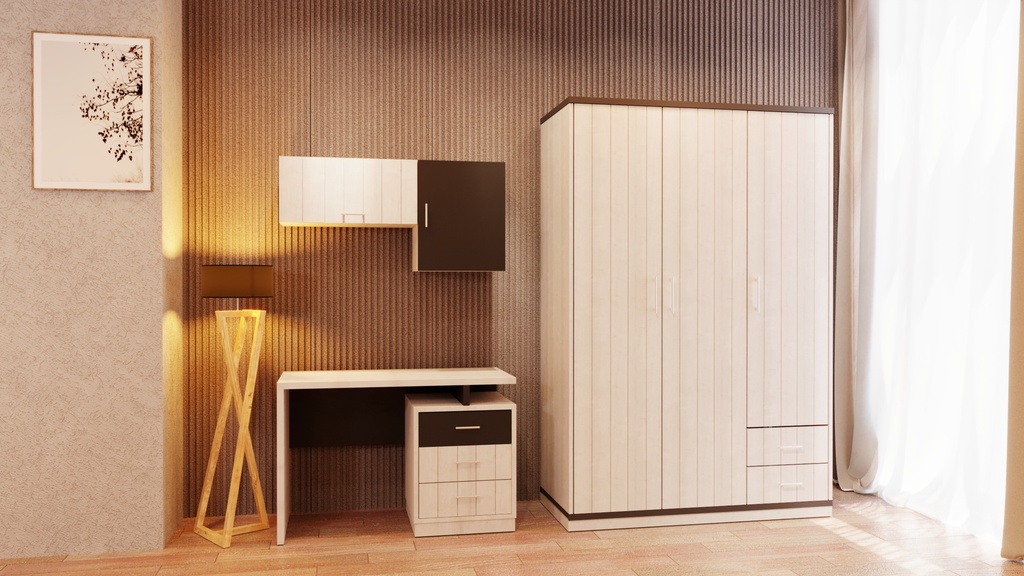 خزانة3 درف نوم شباب مودرن CLASS