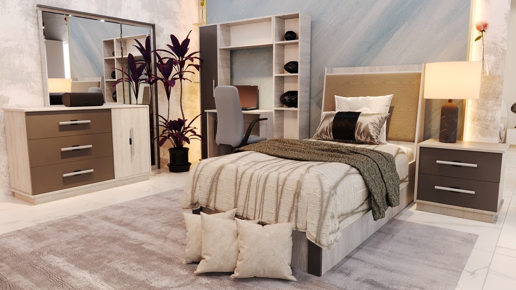 سرير مفرد ونص عادي نوم شباب KEPLER