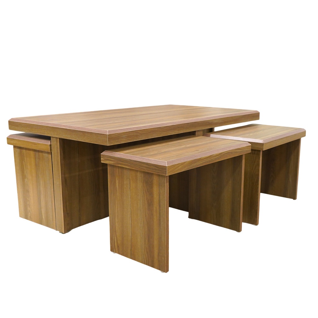 طاولة وسط + 4 جانبيات متداخلة SMOOTH  