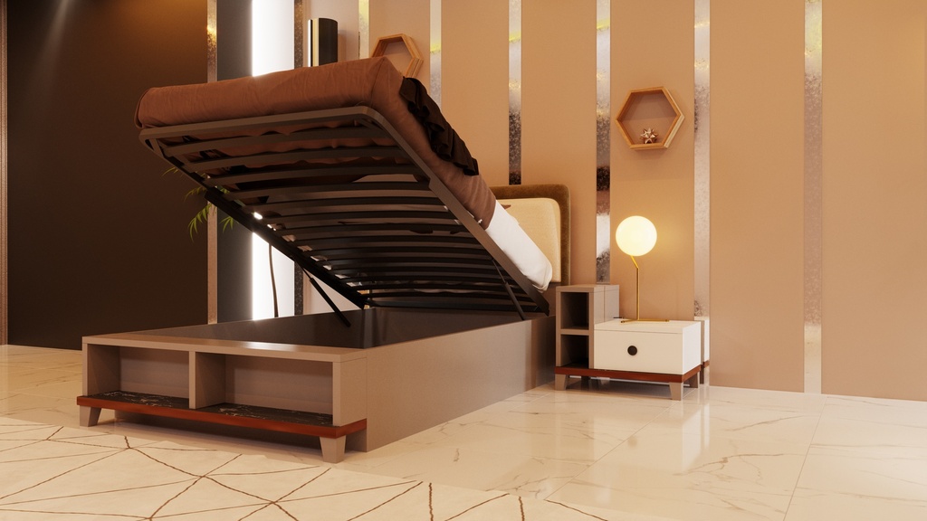 سرير مفرد ونص نوم شباب هايدروليك SECRET