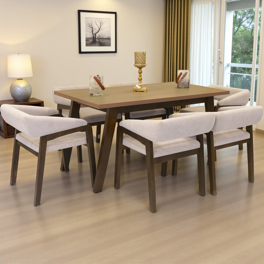 سفرة SPARK (طاولة + 6 كراسي)