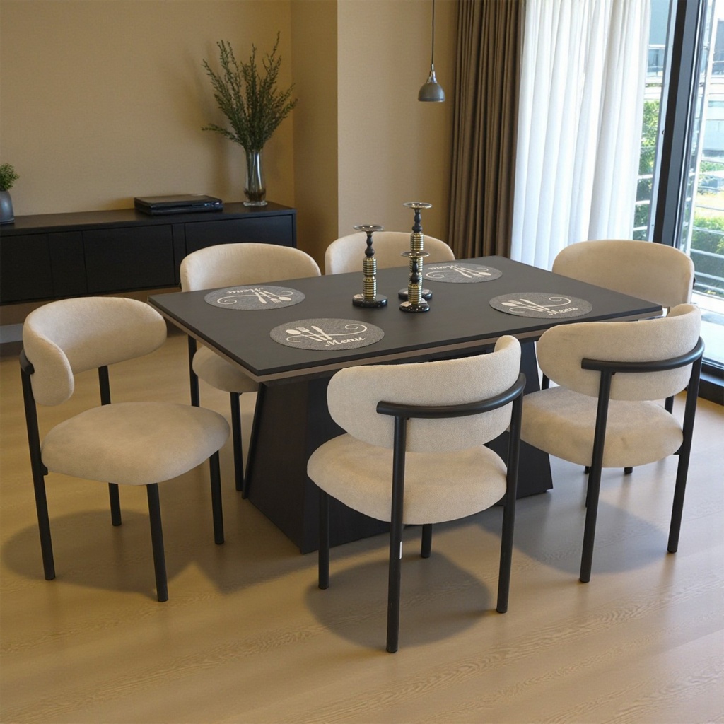 طاولة سفرة + 6 كراسي VEDA NEW 