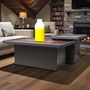 طاولة وسط + جانبية MAX مستطيل 